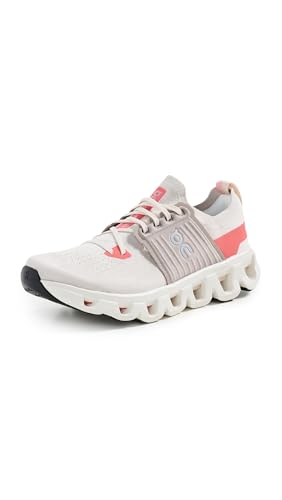 On Women's Cloudswift 4 Sneakers, Cream/Salmon, 10.5 Medium US