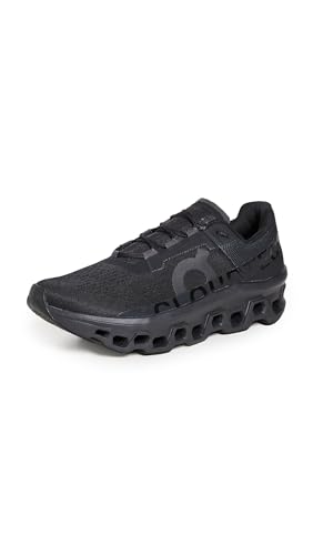 On Men's Cloudmonster Sneakers, All Black, 10 Medium US