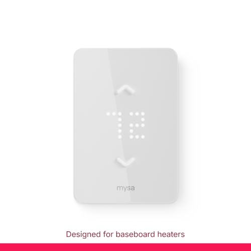 Mysa Smart Thermostat LITE for Electric Baseboard Heaters | Save Up to 26% on Heating | WiFi Programmable | 7-Day Scheduling | HomeKit, Alexa, Google | 120V-240V