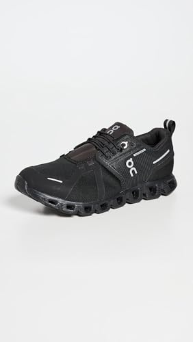 On Women's Cloud 5 Waterproof Sneakers, All Black, 6.5 Medium US