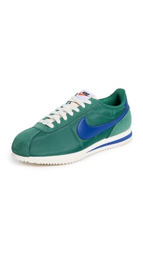 Nike Women's Cortez Txt 2 Sneakers, Evergreen/Royal/Sail/White, 7.5 Medium US
