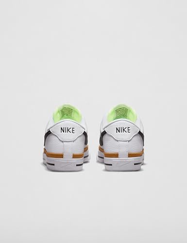 Nike Women's Court Legacy Next Nature Shoes, White/Black-Desert Ochre-Team Orange, 9.5
