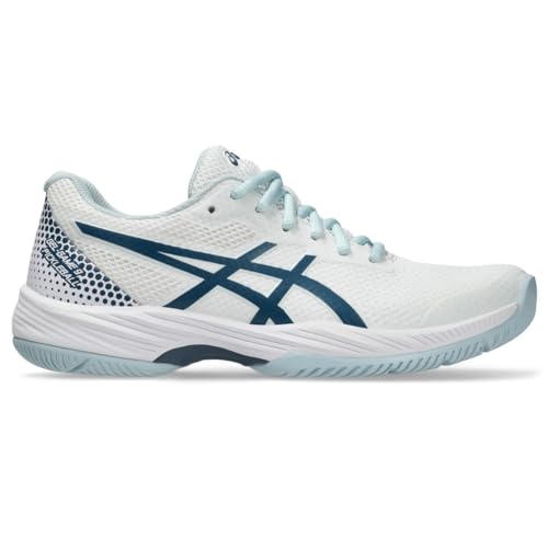 ASICS Women's Gel-Game 9 Pickleball Shoes, 10.5, White/Vintage Indigo