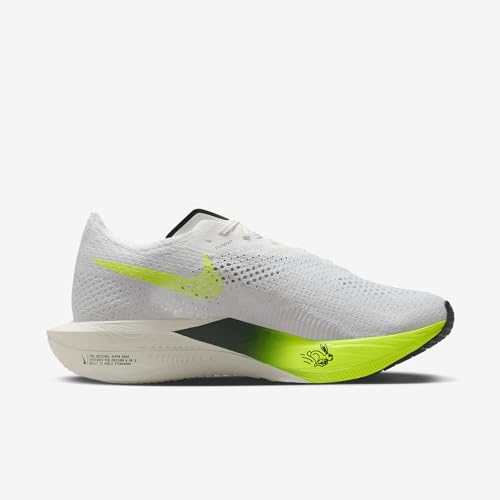 Nike Vaporfly 3 Men's Road Racing Shoes (FZ4017-100, White/Volt/Sail/Pro Green) Size 15