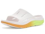 Hoka, Unisex, Ora Recovery Slide 3, White/Neon Yuzu, Mens 10, Womens 12, Medium