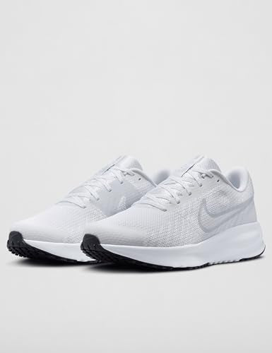 Nike Men's Run Defy Road Running Shoes, White/Pure Platinum-Black, 11
