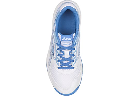 ASICS Women's Womens Upcourt 2 Athletic Shoe, White/Regatta Blue/Airly Blue, 11 Medium US