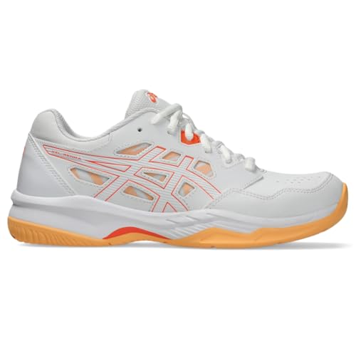 ASICS Women's Gel-RENMA Pickleball Shoes, 9, White/Vivid Coral