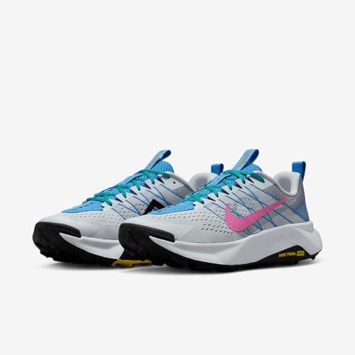 Nike Wildhorse 10 Men's Trail Running Shoes (FV2338-100, White/Black/University Blue/Playful Pink) Size 11