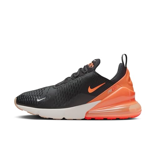 Nike Air Max 270 Men's Shoes (AH8050-030, Black/Bright Crimson/Phantom/Total Orange) Size 7.5