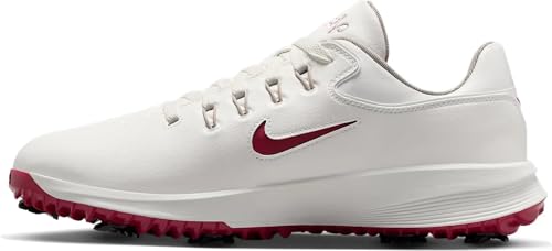 Nike Victory Pro 4 Golf Shoes (FZ7611-103, Summit White/Taupe Grey/Team Red) 11 Women/9.5 Men