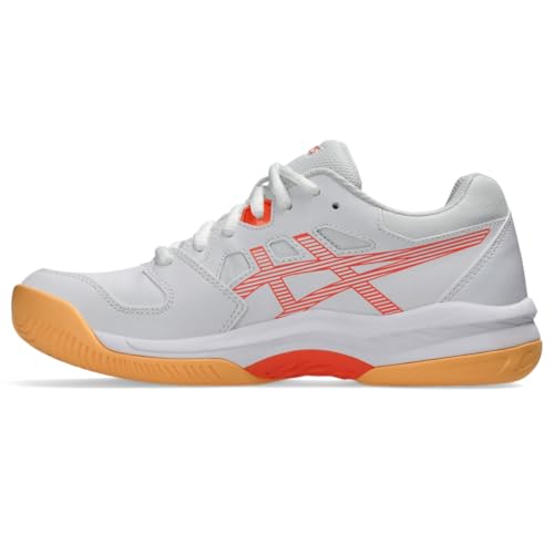 ASICS Women's Gel-RENMA Pickleball Shoes, 9, White/Vivid Coral