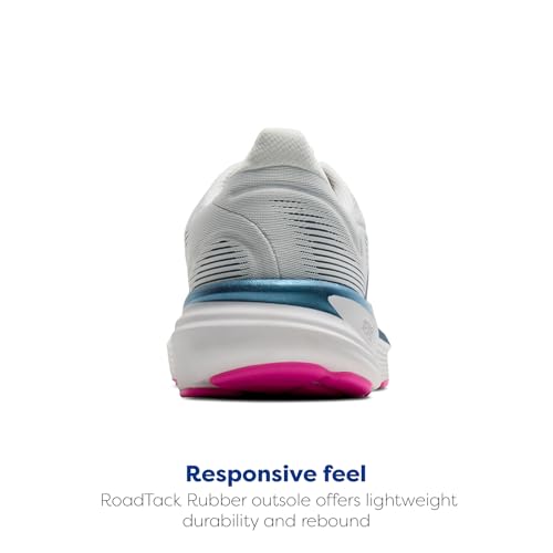 Brooks Women’s Revel 8 Neutral Running & Walking Shoe - White/Moonlight/Pink - 9.5 Medium