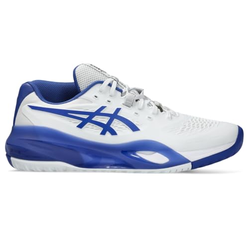 ASICS Men's Gel-Resolution X Tennis Shoes, 14, White/Dark Cobalt