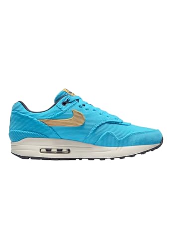 Nike Men's Air Max 1 PRM Baltic Blue/Sesame-Gridiron (FB8915 400) - 9