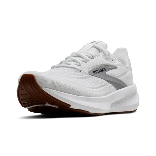 Brooks Men’s Revel 9 Neutral Running & Walking Shoe - White/Grey/Black - 12 Medium