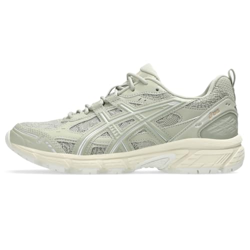 ASICS Unisex Gel-NUNOBIKI Sportstyle Shoes, 7M / 8.5W, Dried Leaf Green/Pure Silver