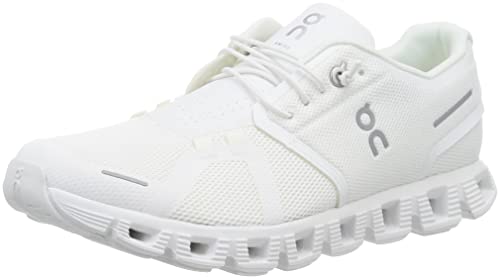 On Men's Cloud 5 Sneakers, All White, 12.5 Medium US