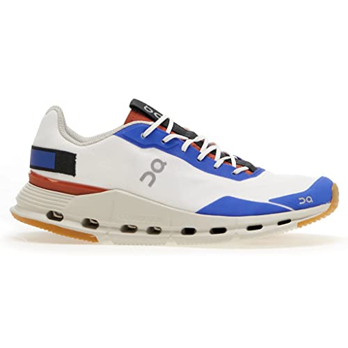 On Womens Cloudnova Form Textile Synthetic White Rust Trainers 9 US