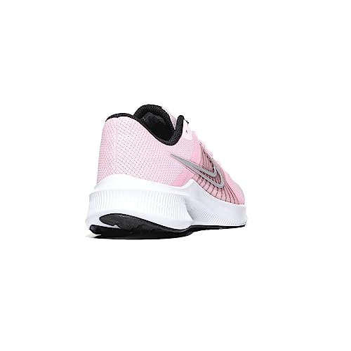 Nike Men's Downshifter 11 Walking Shoe, Pink Foam/Metallic Silver-Bla, X-Large UK, Pink Foam Metallic Silver Bla, X-Large