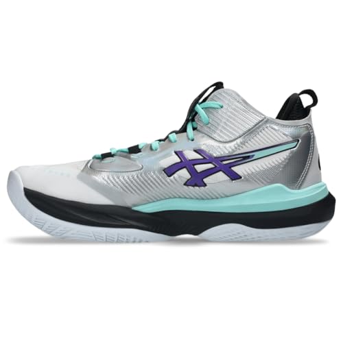 ASICS Men's METARISE 2 Volleyball Shoes, 12, White/Radiant Amethyst