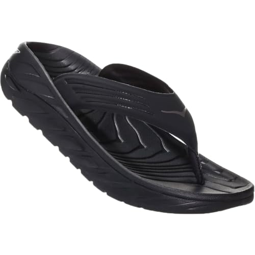 Hoka Men's Ora Recovery Flip Black/Dark Gull Gray 7 Medium