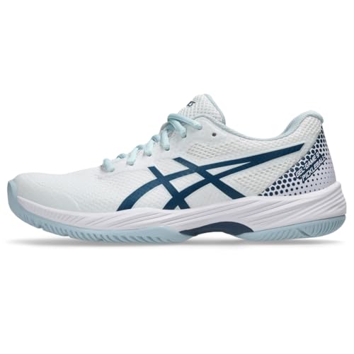 ASICS Women's Gel-Game 9 Pickleball Shoes, 10.5, White/Vintage Indigo