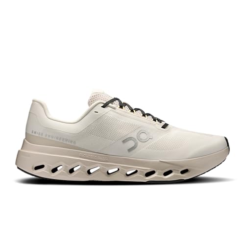 On Men's Cloudsurfer Next Sneakers, Ivory/Silver, 10.5 Medium US