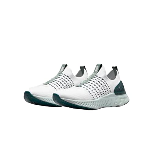 Nike Women's React Phantom Run Fk 2 Shoes, Platinum Tint Dark Teal Green, 8