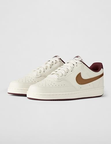 Nike Women's Court Vision Lo Shoes, Sail/Metallic Gold-Red Sepia, 8