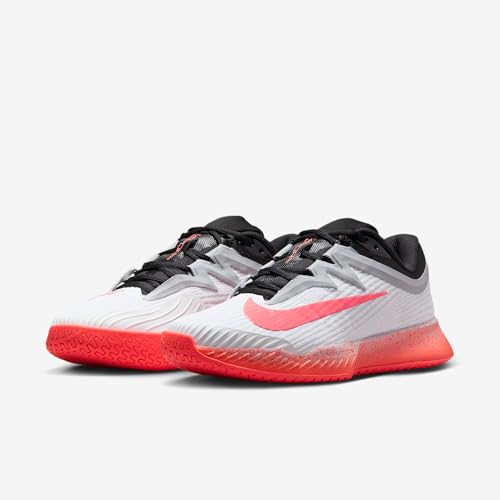 Nike Vapor Pro 3 Women's Hard Court Tennis Shoes (White/Wolf Grey/Hot Lava) Size 10