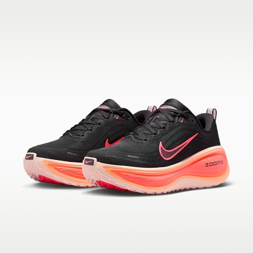 Nike Vomero Plus Women's Road Running Shoes (Black/Washed Coral/Bright Mango/Hot Lava) Size 8