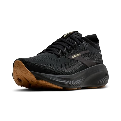 Brooks Men’s Adrenaline GTS 25 Supportive Running & Walking Shoe - Black/Biscuit - 11 Medium
