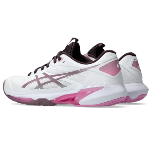 ASICS Women's Solution Speed FF 4 Tennis Shoes, 8.5, White/Dusty Mauve