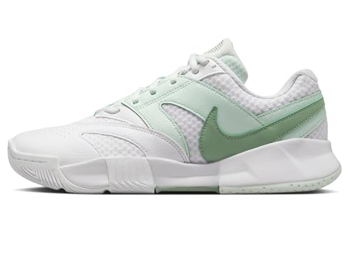 Nike Womens, Court Lite 4, White/Steam/Barely Green, 9.5 Medium