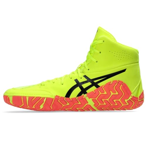 ASICS Men's Aggressor 5 Wrestling Shoes, 13, Safety Yellow/Black