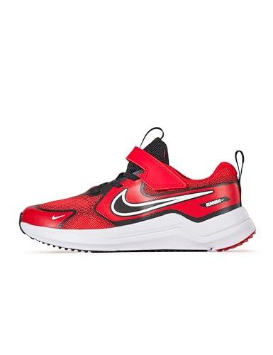 Nike Little Kid's Cosmic Runner Road Running Shoes, University Red/White-Black, 12C