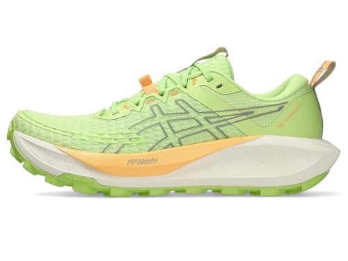 ASICS Womens Gel-Trabuco 13 Running Shoes, LIME GREEN/RAINSTORM GREY, 8