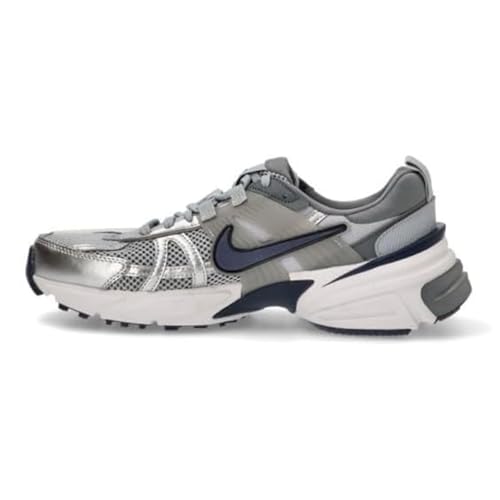 Nike V2K Run Shoes (HJ4497-002, Wolf Grey/Cool Grey/White/Midnight Navy) Size 11
