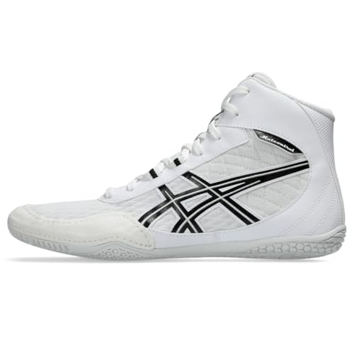 ASICS Men's MATCONTROL 4 Wrestling Shoes, 11.5, White/Black