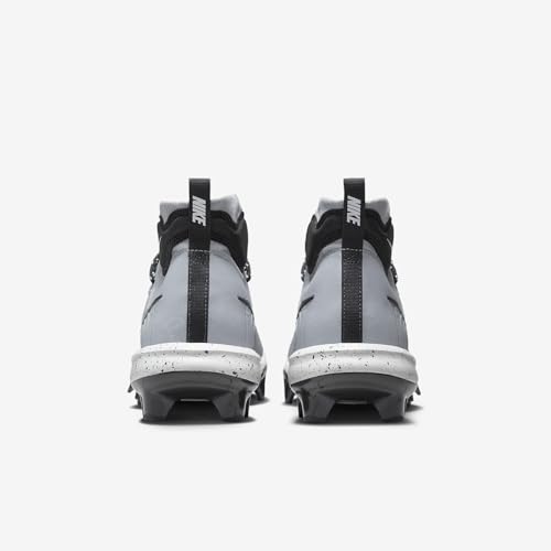 Nike Alpha Huarache NXT MCS Men's Baseball Cleats (DJ6519-003, Wolf Grey/White/Pure Platinum/Dark Smoke Grey) Size 12