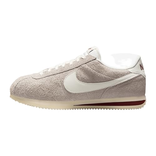 Nike Cortez SE Suede Men's Shoes (HF3142-001, College Grey/Dark Team Red/Coconut Milk/Sail) Size 11.5