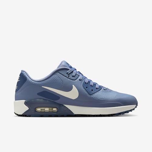 Nike Air Max 90 G Golf Shoes (Ashen Slate/Diffused Blue/Sail) Size 10.5
