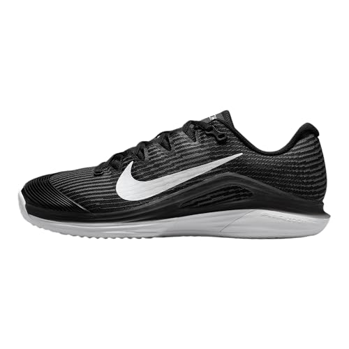 Nike Vapor 12 Women's Clay Court Tennis Shoes (HQ6027-001, Black/Dark Smoke Grey/White) Size 10.5