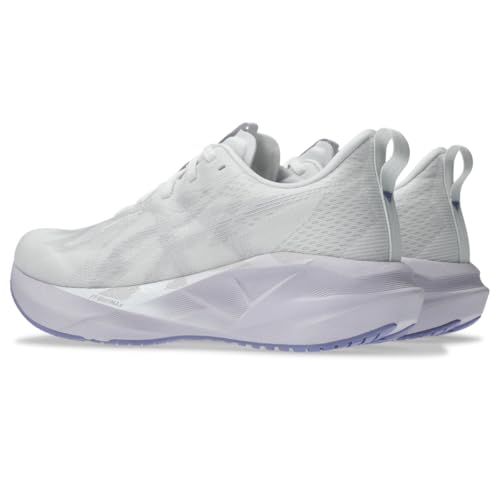 ASICS Women's NOVABLAST 5 Running Shoes, 7.5, White/Lilac HINT