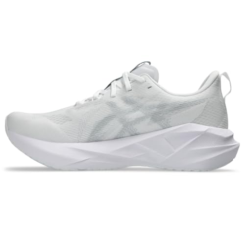 ASICS Men's NOVABLAST 5 Running Shoes, 14, White/Piedmont Grey