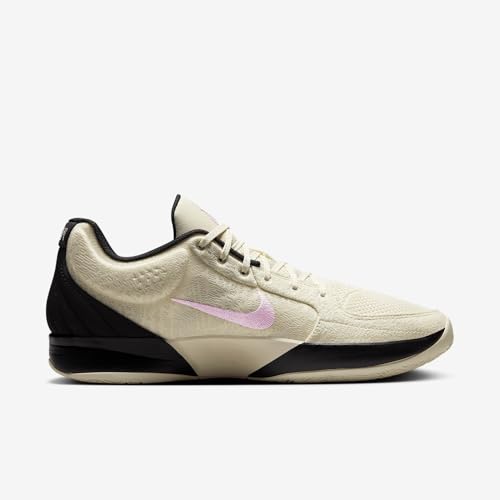 Ja 2 Basketball Shoes (FD7328-100, Coconut Milk/Black/Apricot Agate/Pink Foam) Size 12