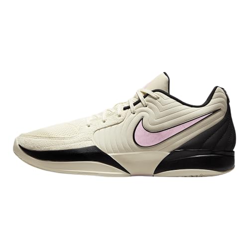 Ja 2 Basketball Shoes (FD7328-100, Coconut Milk/Black/Apricot Agate/Pink Foam) Size 12