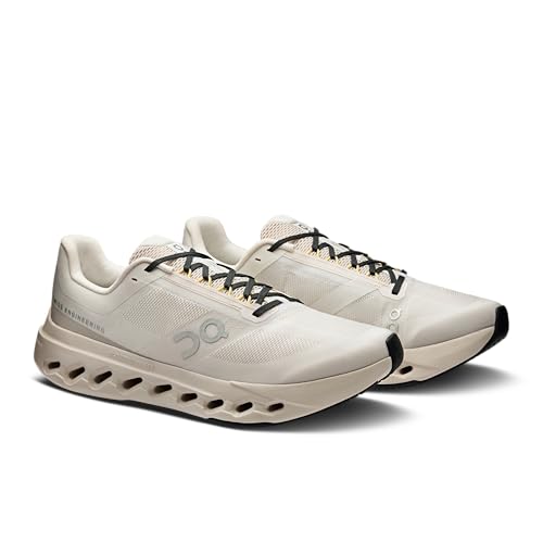 On Men's Cloudsurfer Next Sneakers, Ivory/Silver, 10.5 Medium US
