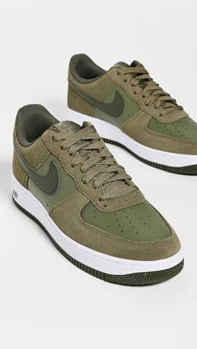 Nike Men's Air Force 1 '07 LV8 Sneakers, Medium Olive/Cargo Khaki/White, 7.5 Medium US